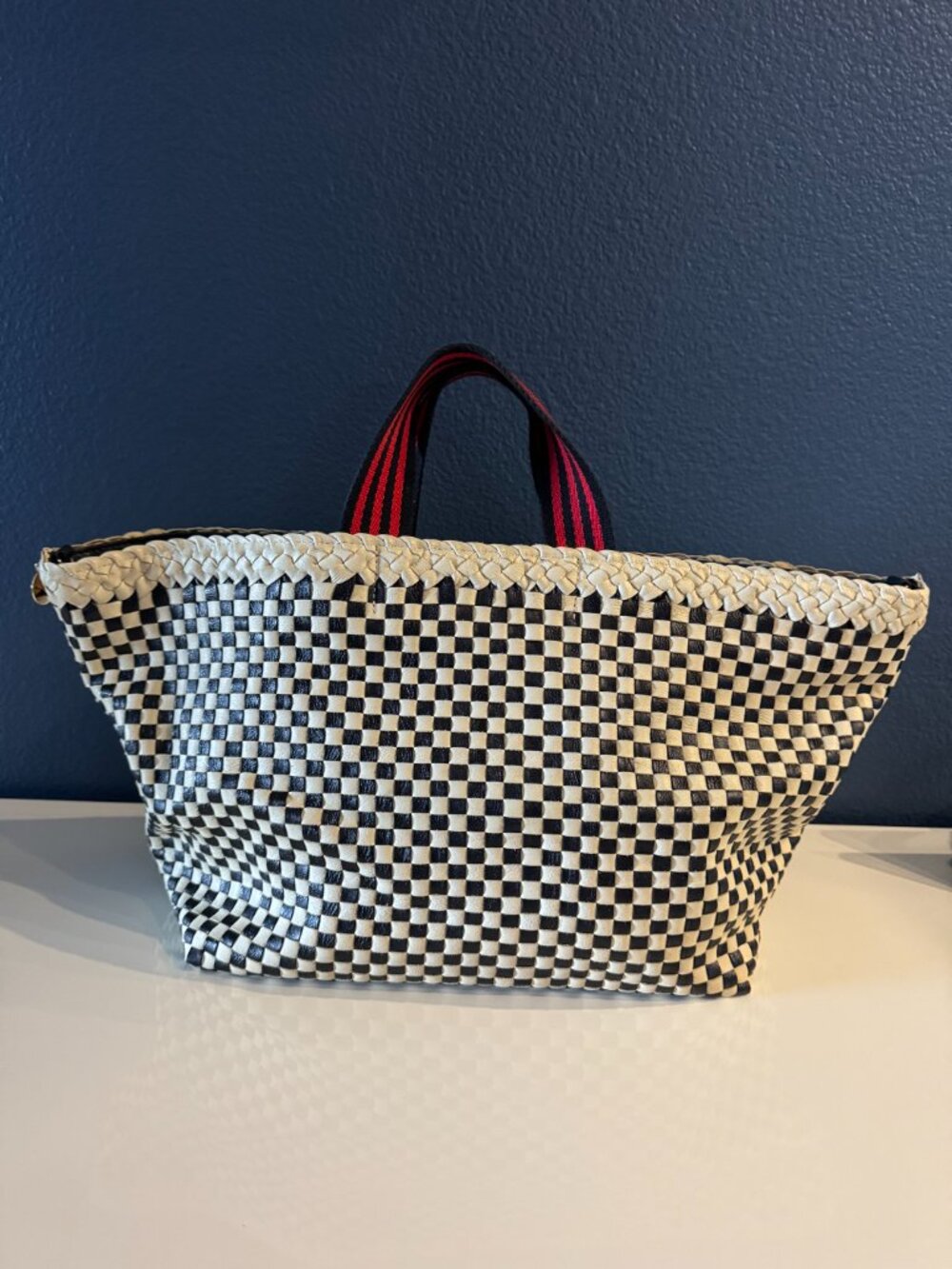 Clare V Checkered Bateau Tote - Picture 2 of 9